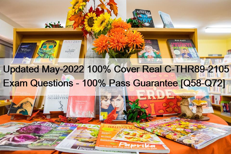 Updated May-2022 100% Cover Real C-THR89-2105 Exam Questions – 100% Pass Guarantee [Q58-Q72]
